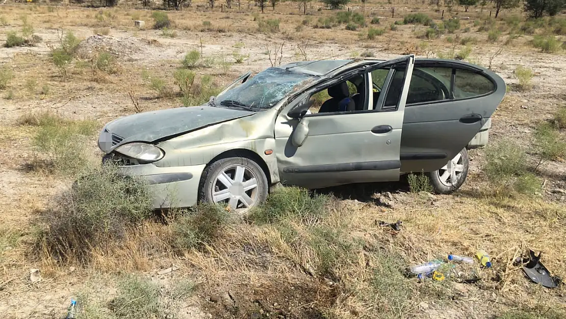 Konya'da otomobilin takla atması sonucu 7 kişi yaralandı