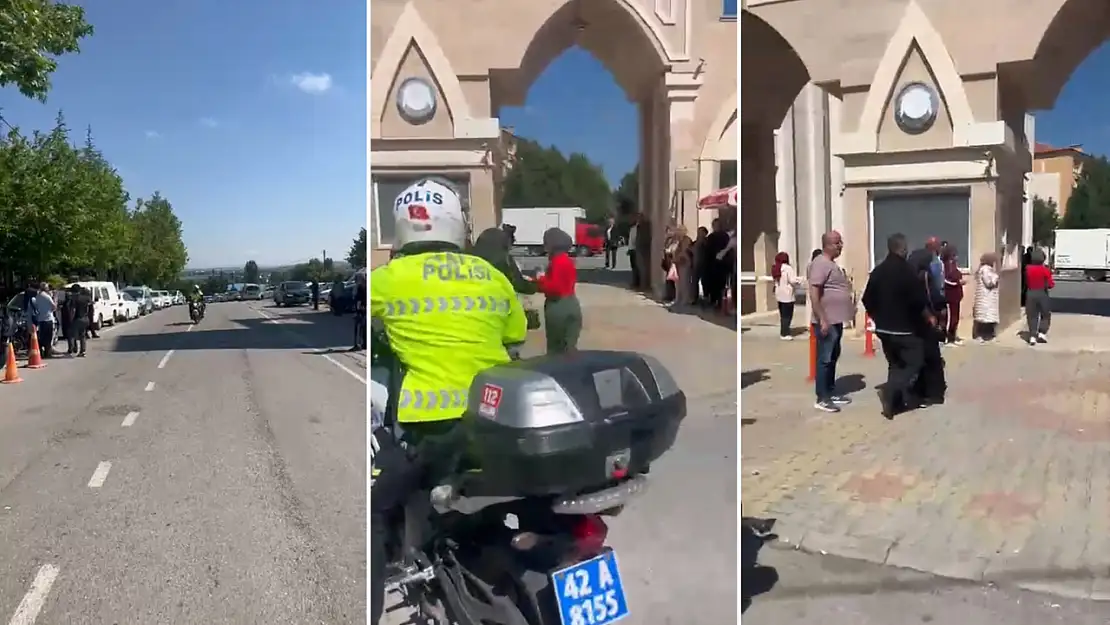 Konya'da polis ekipleri YKS öğrencisi için zamanla yarıştı