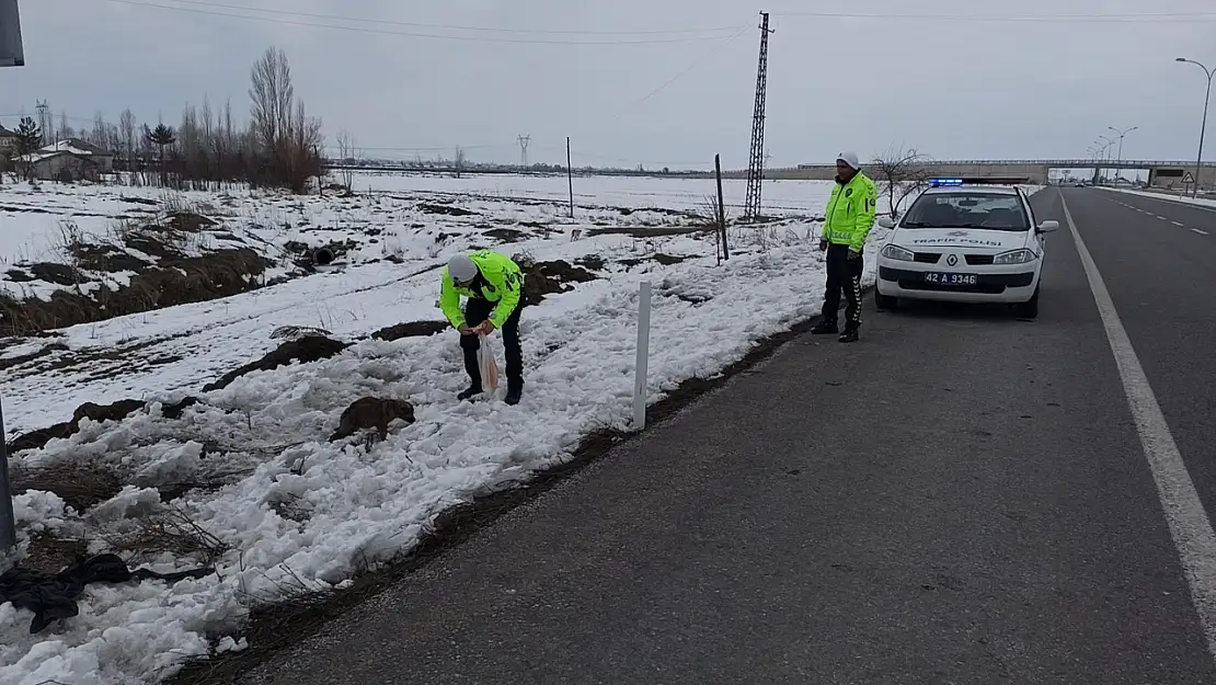 Konya'da polislerin yaptığı 'helal olsun' dedirtti