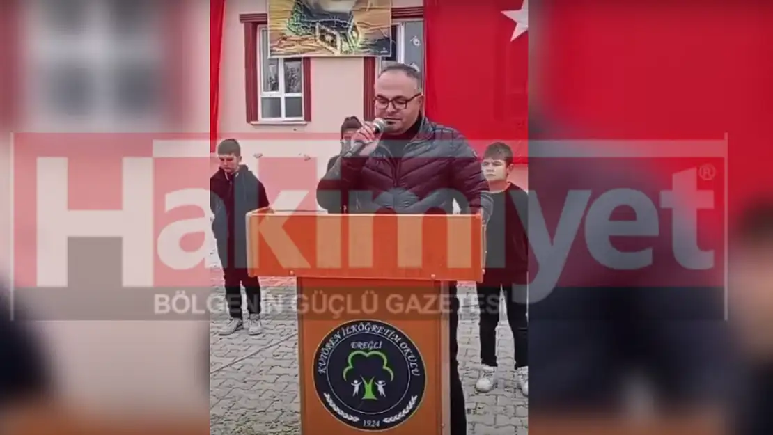 Konya'da silahlı saldırıya uğrayan öğretmenin şiir okuduğu görüntüleri ortaya çıktı