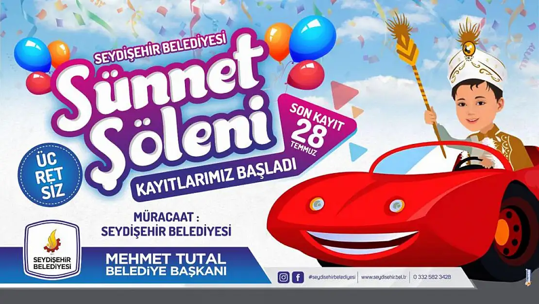 Konya'da sünnet şöleni o tarihte gerçekleşecek