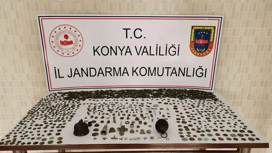 Konya'da tarihi eser kaçakçılığı operasyonu! 3 kişi yakalandı!