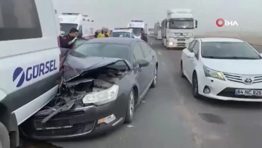 Konya'da toz aşımı kazaya sebep oldu!