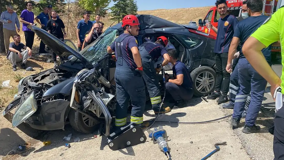 Konya'da trafik kazası! Otomobil ve kamyon çarpıştı: 1 ölü