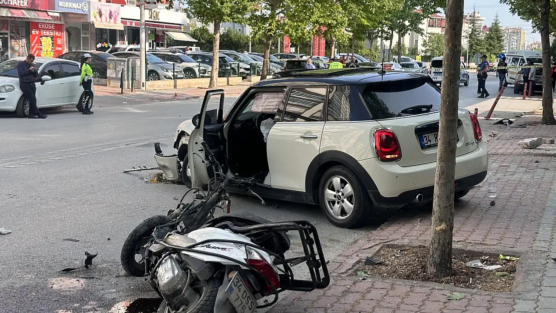 Konya'da trafik kazasında motokurye hayatını kaybetti