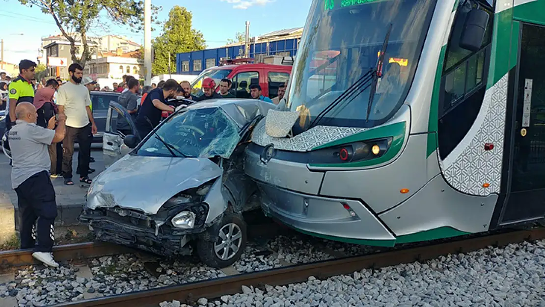 Konya'da tramvay kazası