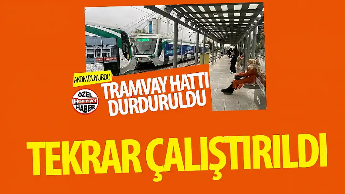 Konya'da Tramvay Seferleri Normale Döndü