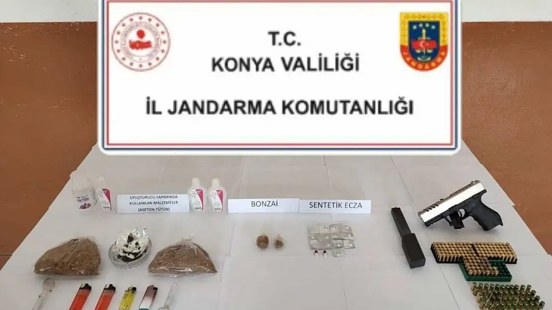 Konya'da uyuşturucu operasyonu düzenlendi!