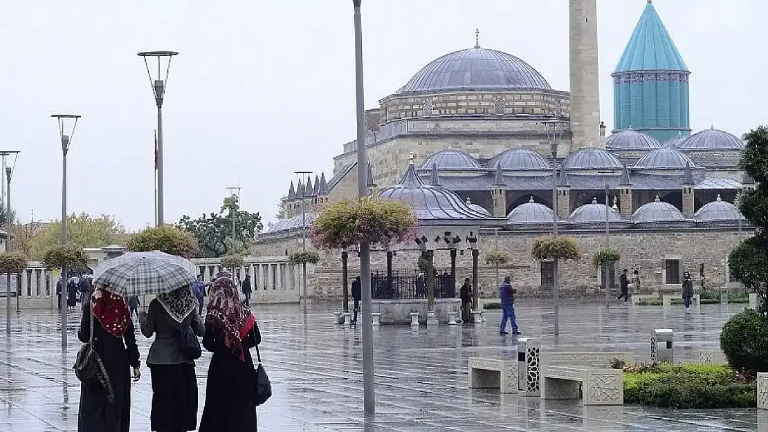 Konya'da yağışlı ve soğuk hava etkisini gösteriyor, hafta sonu hava nasıl olacak?