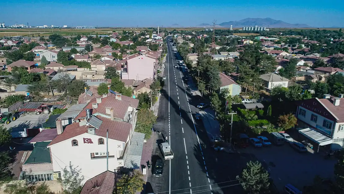 Konya'da yol konforu artıyor. O ilçede yollar başka güzel