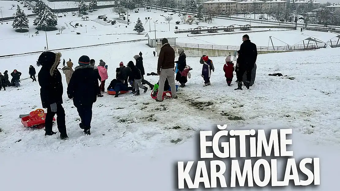 Konya'daki 5 ilçede eğitime kar engelli!