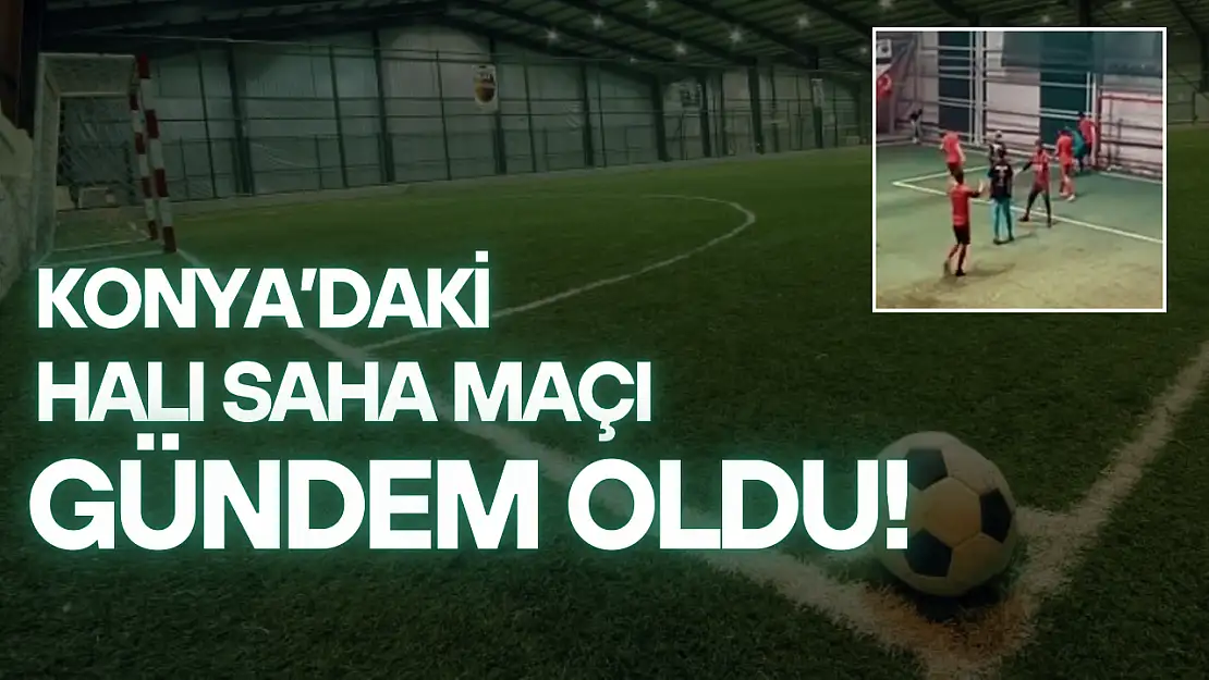Konya'daki halı saha maçı gündem oldu: Spikerin anlatımı sosyal medyayı salladı!