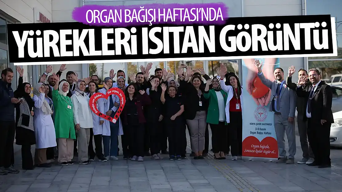 Konya'daki hastanede iç ısıtan kareler