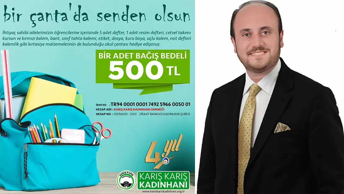 Konya'daki Karış Karış Kadınhanı Derneği öğrencilerin yanında