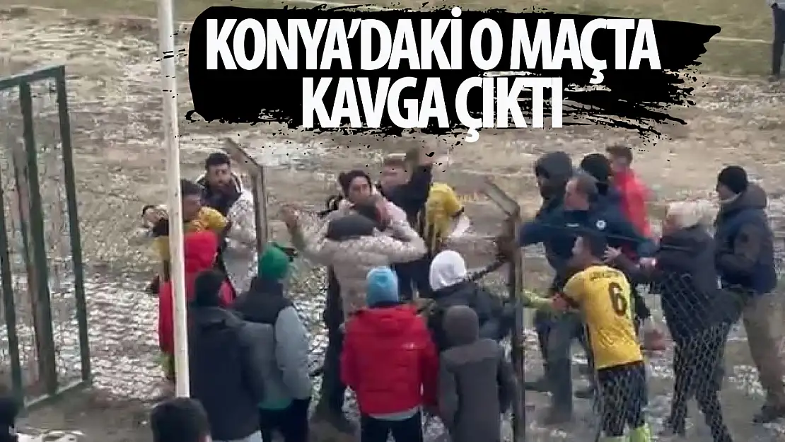 Konya'daki maçta kavga çıktı: 2 yaralı!