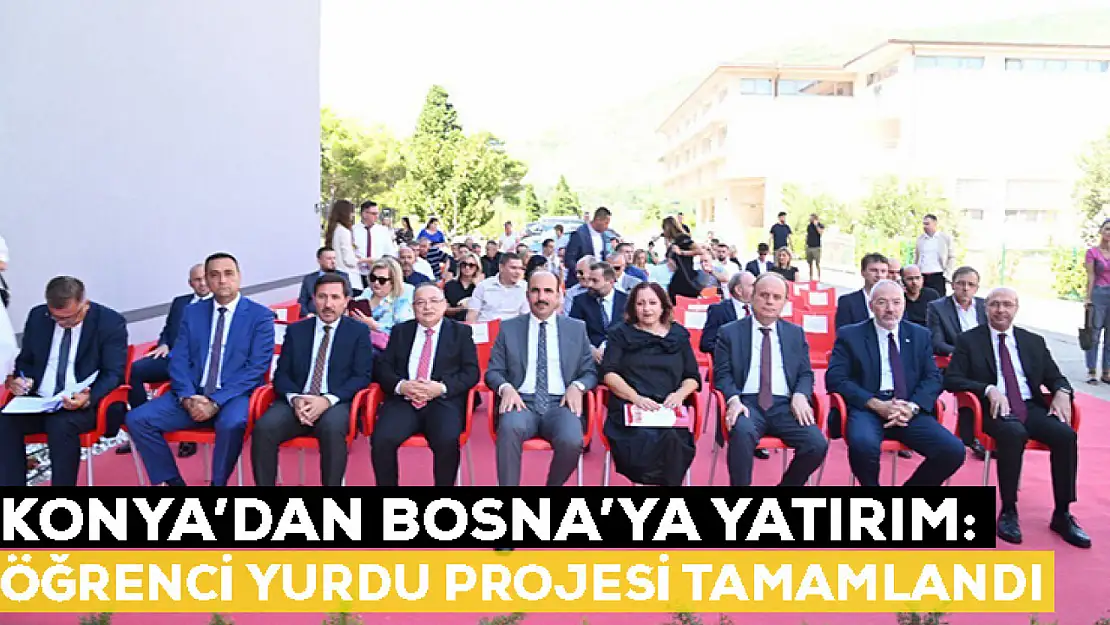 Konya'dan Bosna'ya yatırım: Öğrenci yurdu projesi tamamlandı