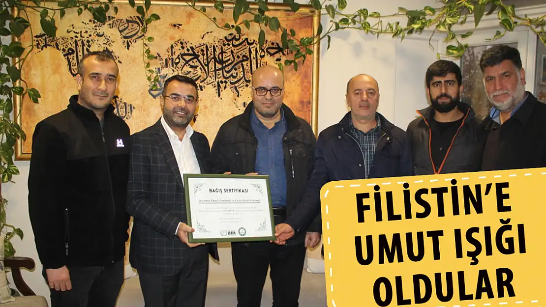 Konya'dan Filistin'e Umut Taşıyan Bağış