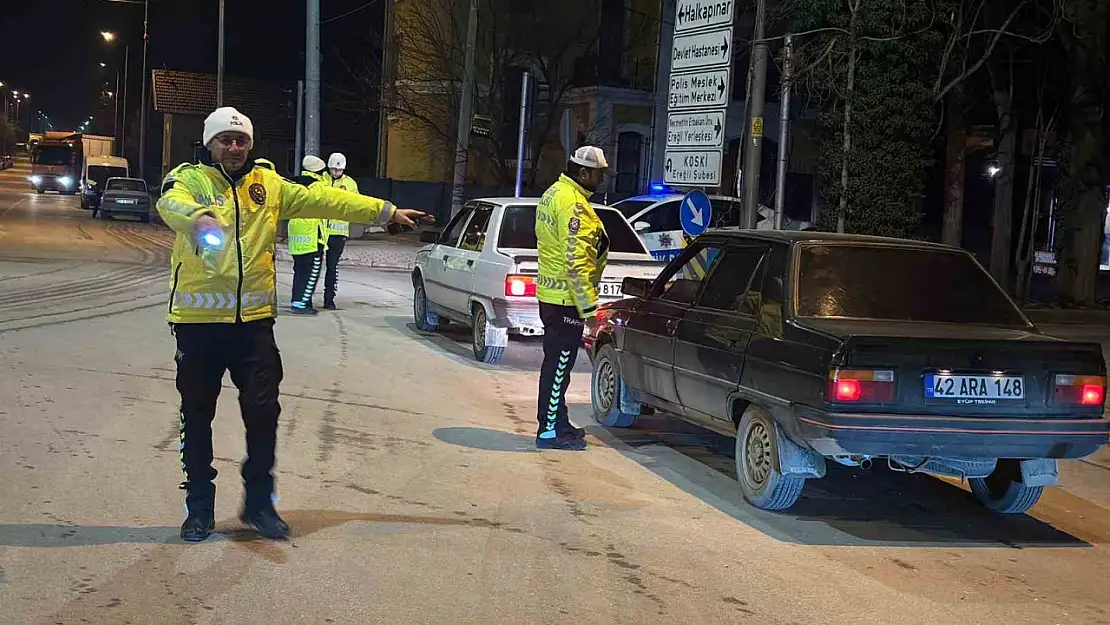 Konya Ereğli'de yeni yıl denetimleri yoğun geçti