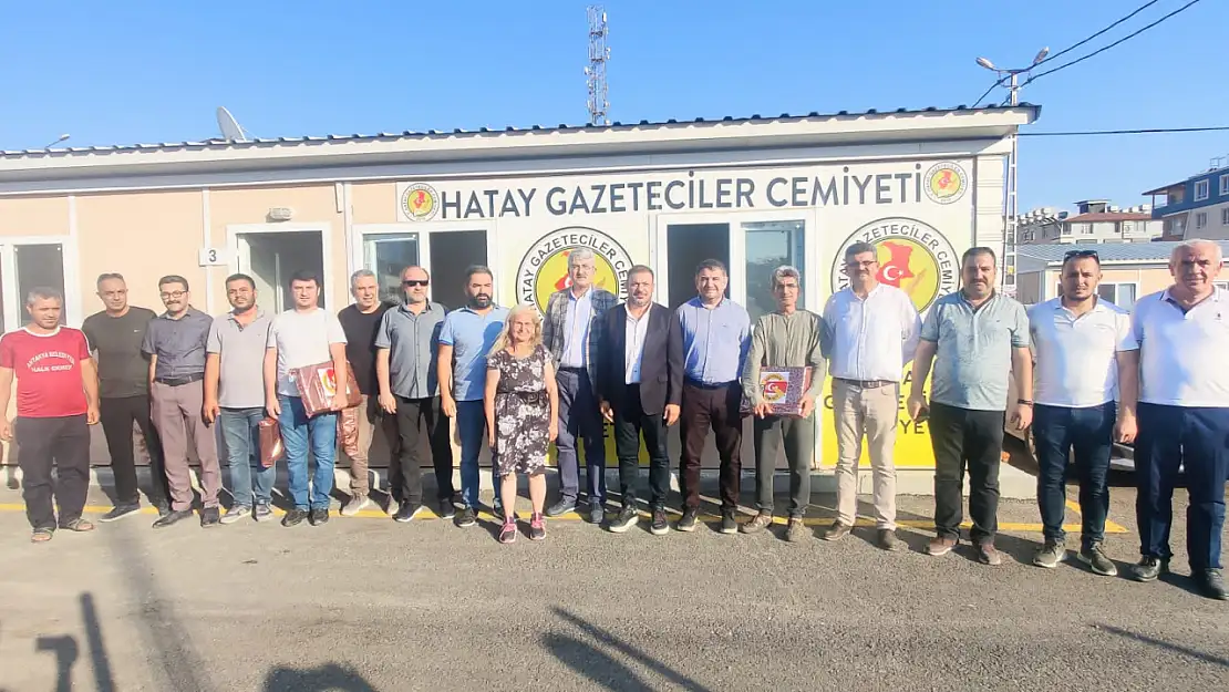 Konya Gazeteciler Cemiyeti Hataylı meslektaşlarını unutmadı