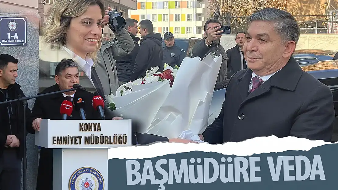 Konya İl Emniyet Müdürlüğü'nde veda programı