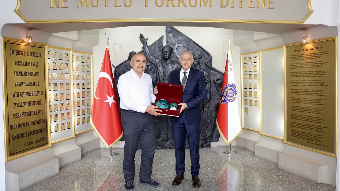 Konya İl Emniyet Müdürü Yüksek, Uğurlu'yu ağırladı: KAAN Projesi'ne ilişkin değerlendirmeler yapıldı