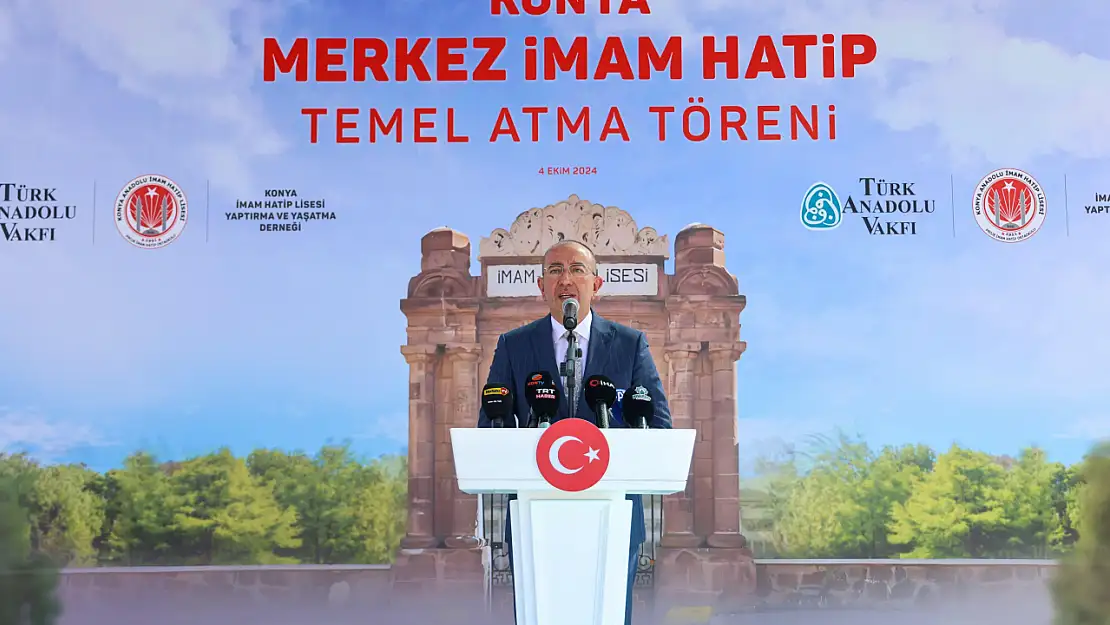 Konya Merkez İmam Hatip Lisesi'nin temel atma töreni gerçekleştirildi