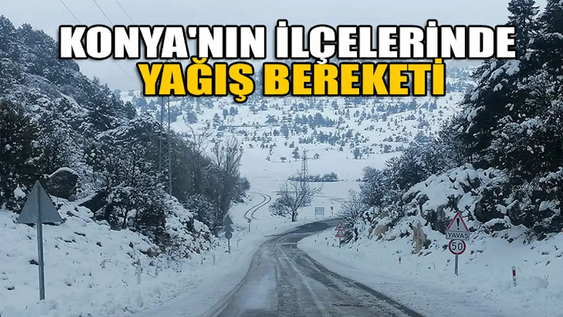 Konya'nın ilçelerinde yağış bereketi