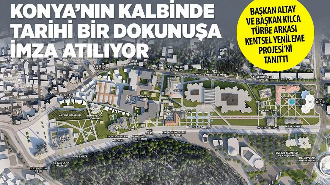 Konya'nın Kalbinde Tarihi Bir Dokunuşa İmza Atılıyor