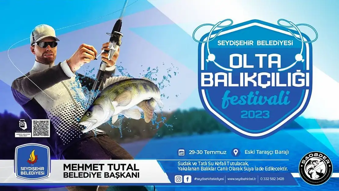 Konya'nın o belediyesinde olta balıkçılığı festivali