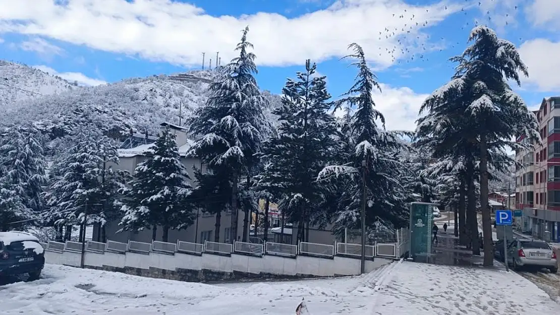 Konya'nın o ilçesi beyaza büründü