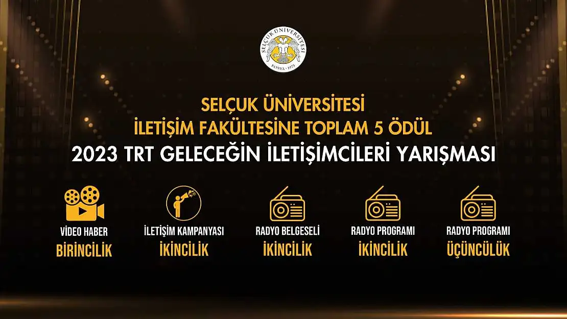 Konya'nın o üniversitesi ödüle doymuyor! Ödül üstüne ödül alıyor!