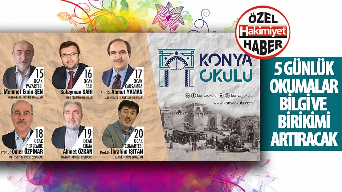 Konya Okulu'nda Zengin İçerikli Bir Hafta Programı