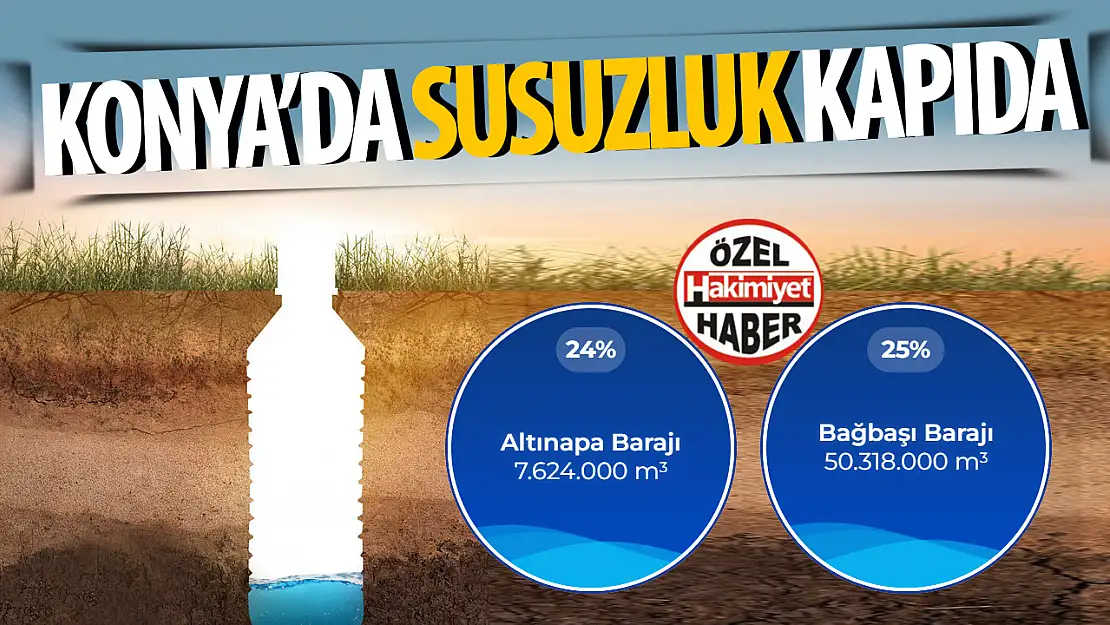 Konya Ovası Su Rezervleri Tehlikeli Seviyelere İndi