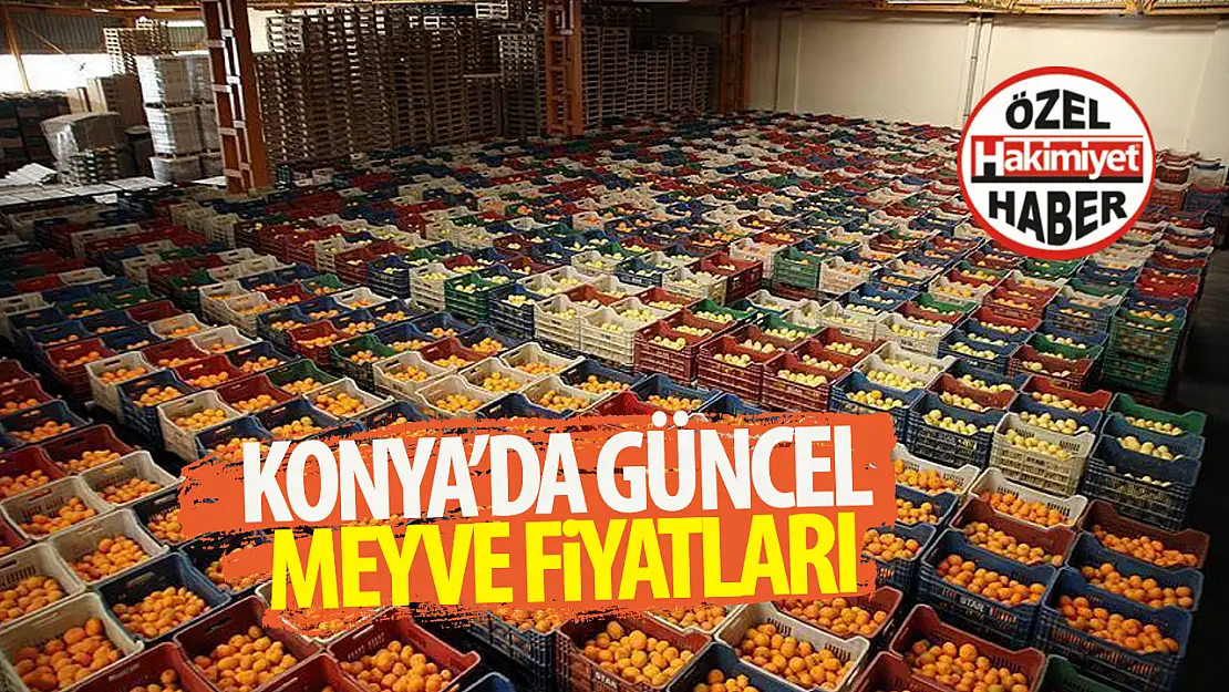 Konya Pazarlarında Meyve Fiyatları Değerlendirildi