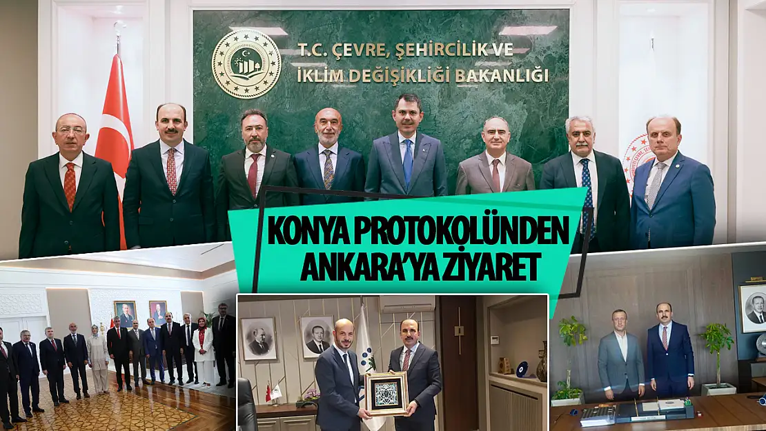 Konya protokolünden Konyalı Bakanlara hayırlı olsun ziyareti