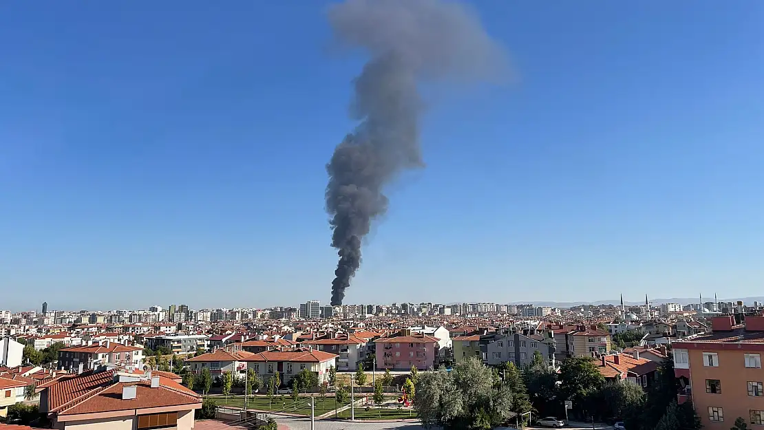 Konya Şeker fabrikasında korkutan yangın!