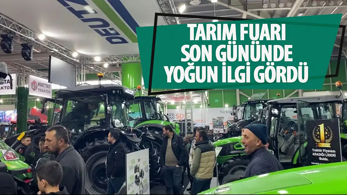 Konya Tarım Fuarı son gününde de yoğun ilgi gördü