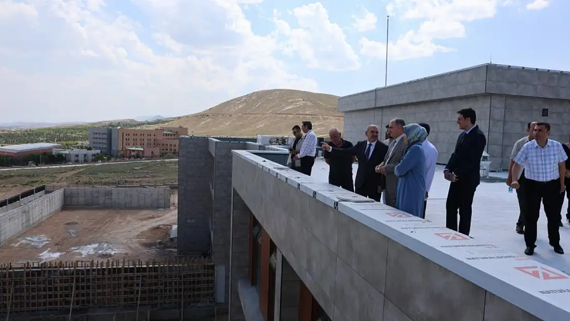 Konya Valisi Vahdettin Özkan, AMATEM binası inşaatını denetledi!