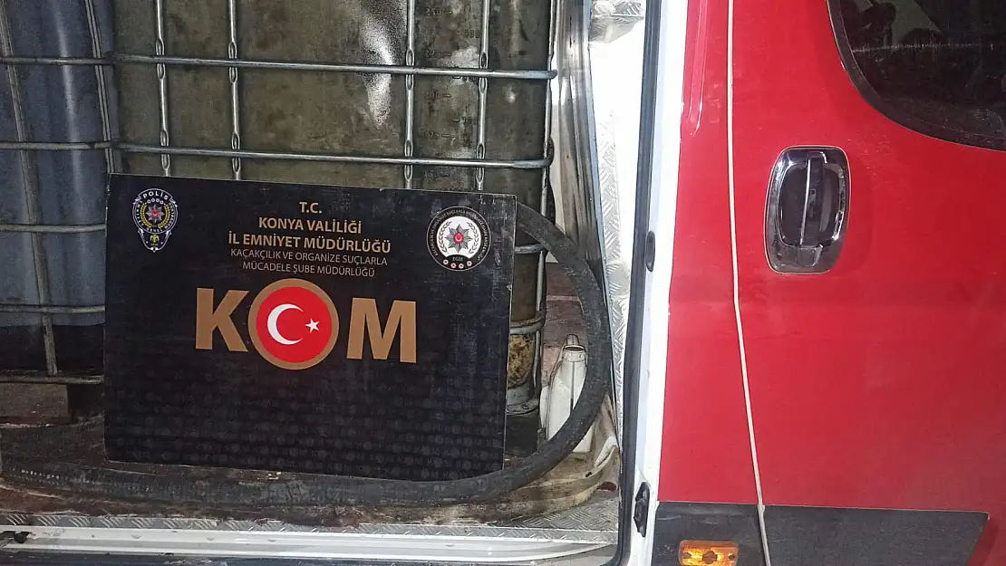  Konya'da 3 bin 265 litre kaçak akaryakıt ele geçirildi