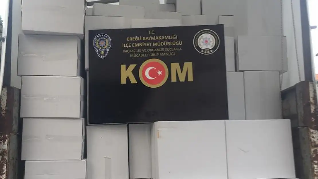 Konya'da 3 milyon makaron ele geçirildi