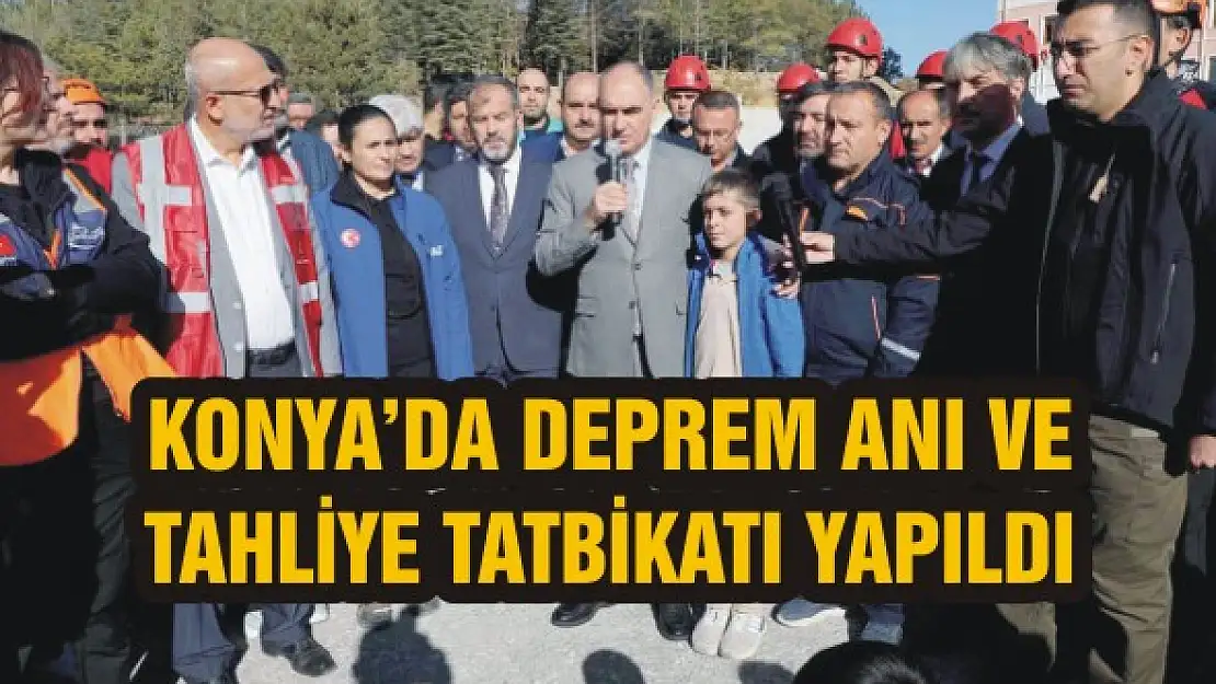 Konya'da tatbikat yapıldı