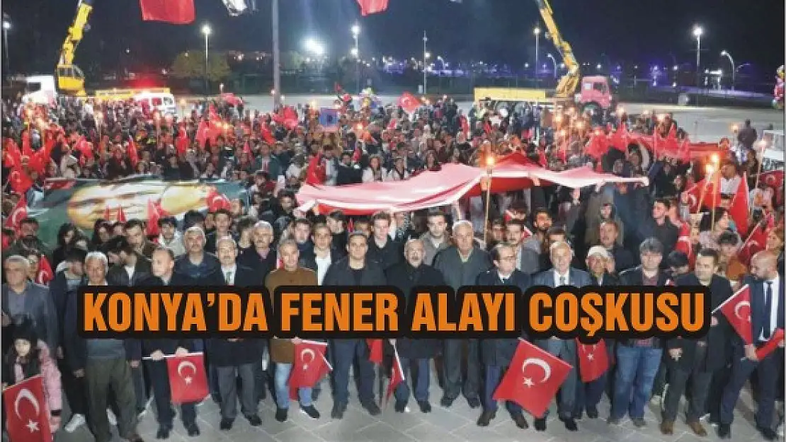 Konya'da fener alayı coşkusu