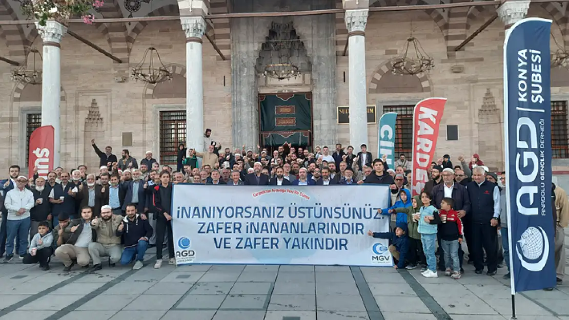 Konya'da sabah namazında buluştular