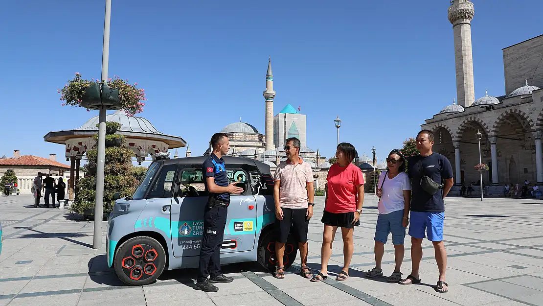 Konya'da Turizm Zabıtası'ndan turistlere yeni hizmet