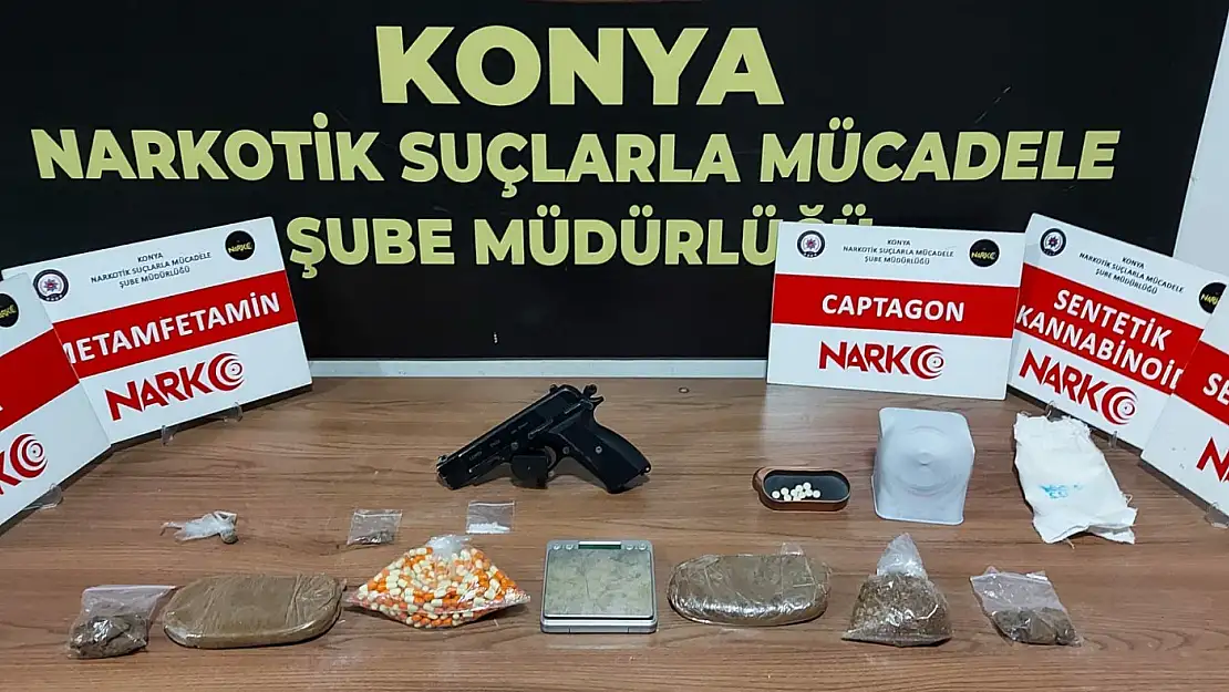 Konya'da uyuşturucu tacirlerine darbe: 13 tutuklama