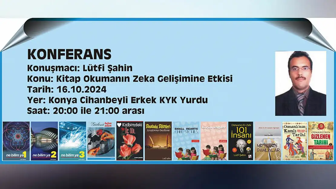 Konyalı Öğretmen Konferans Verecek!