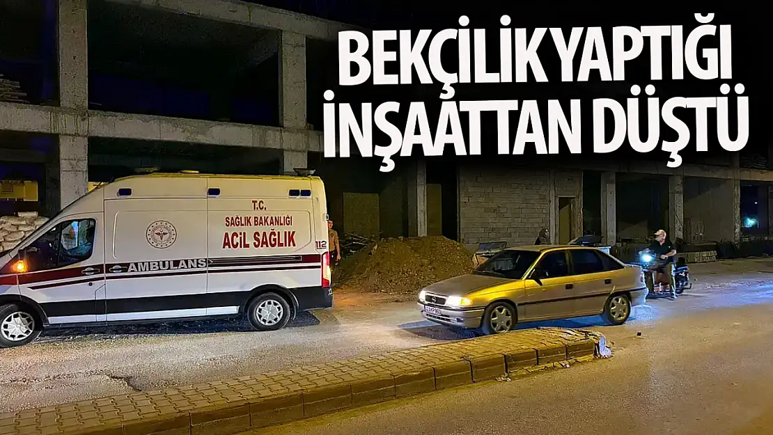 Konyalı vatandaş inşaattan düştü!