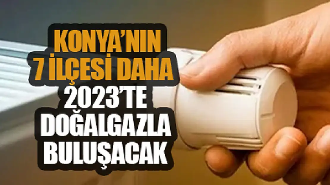 Konya'nın 7 İlçesi daha 2023'te doğalgazla buluşacak