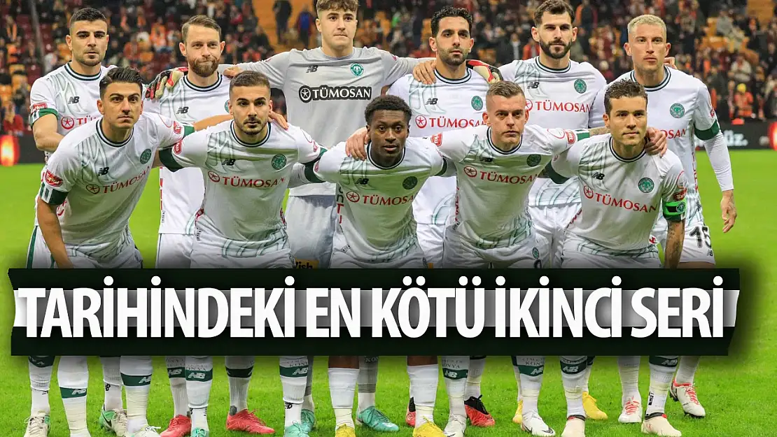 Konyaspor tarihindeki en kötü ikinci seriyi yakaladı!