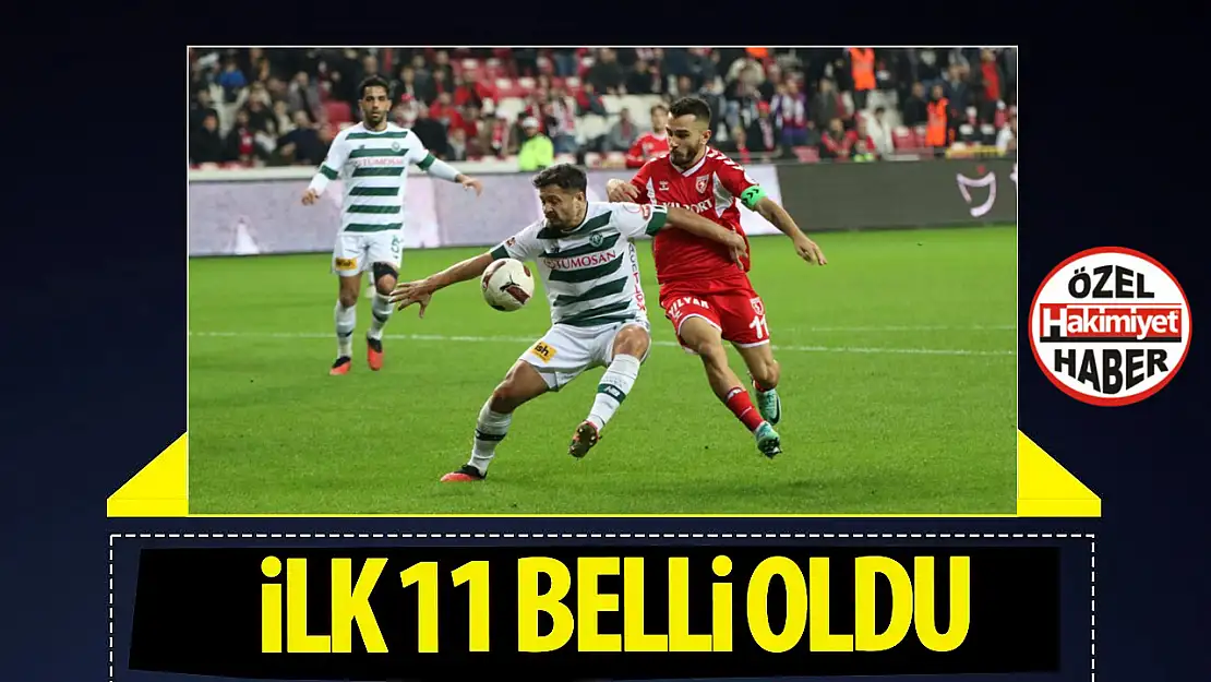 Konyaspor'un Samsunspor  maçı ilk 11'i belli oldu!